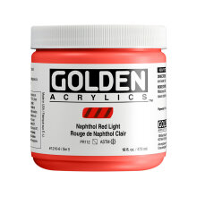 Golden Heavy Body Akrilik Boya 473 ml Seri 5 Naphthol Red Light 1210 - Golden