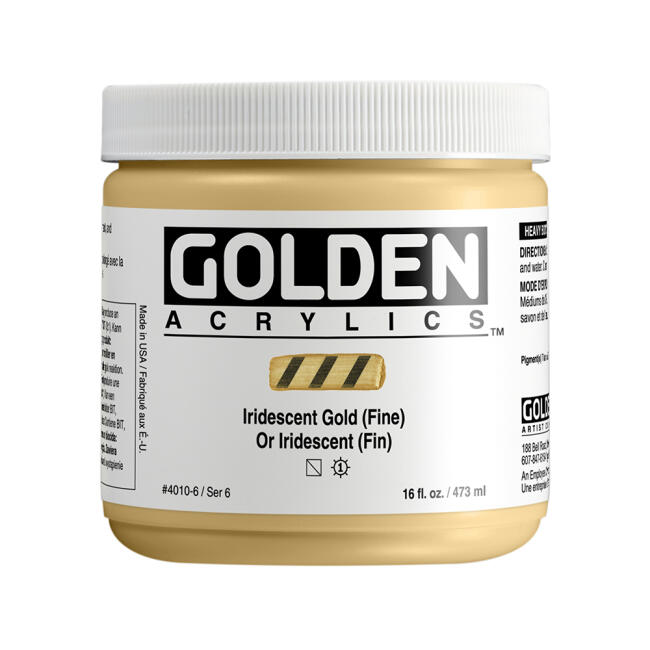 Golden Heavy Body Akrilik Boya 473 ml Seri 6 Iridescent Gold(Fin) 4010 - 1