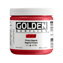 Golden Heavy Body Akrilik Boya 473 ml Seri 6 Primary Magenta 1510 - Golden