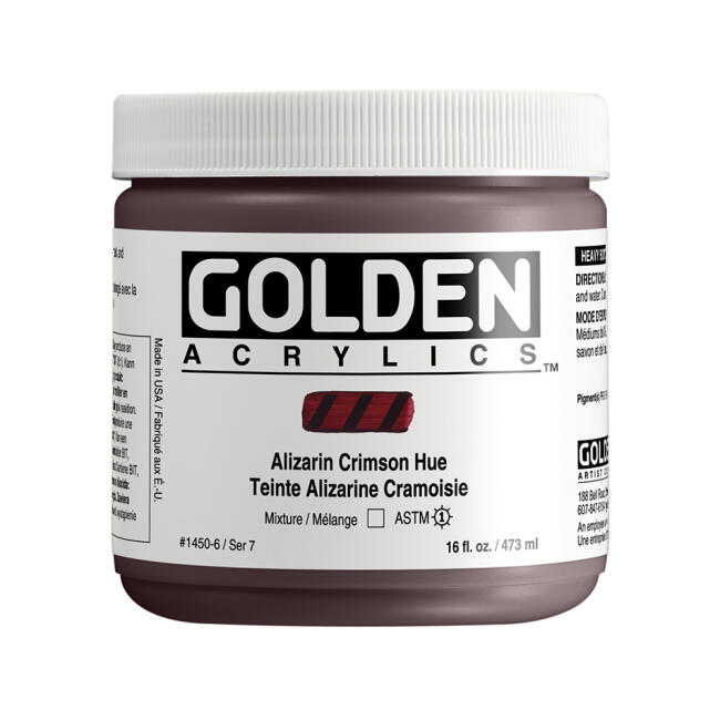 Golden Heavy Body Akrilik Boya 473 ml Seri 7 Alizarin Crimson Hue 1450 - 1