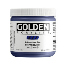 Golden Heavy Body Akrilik Boya 473 ml Seri 7 Anthraquinone Blue 1005 - Golden
