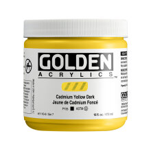 Golden Heavy Body Akrilik Boya 473 ml Seri 7 Cadmium Yellow Dark 1110 - Golden