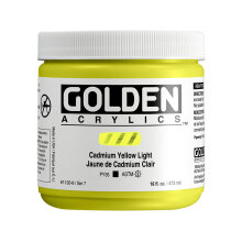 Golden Heavy Body Akrilik Boya 473 ml Seri 7 Cadmium Yellow Light 1120 - Golden