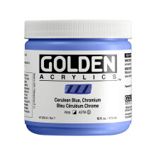Golden Heavy Body Akrilik Boya 473 ml Seri 7 Cerulean Blue Chromium 1050 - Golden