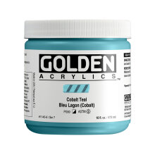 Golden Heavy Body Akrilik Boya 473 ml Seri 7 Cobalt Teal 1145 - Golden