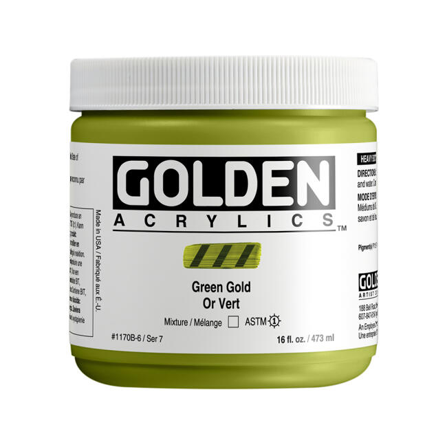Golden Heavy Body Akrilik Boya 473 ml Seri 7 Green Gold 1170 - 1