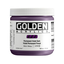 Golden Heavy Body Akrilik Boya 473 ml Seri 7 Permanent Violet Dark 1253 - Golden