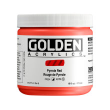 Golden Heavy Body Akrilik Boya 473 ml Seri 8 Pyrrole Red 1277 - Golden