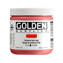Golden Heavy Body Akrilik Boya 473 ml Seri 9 Cadmium Red Light 1090 - Golden