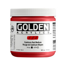 Golden Heavy Body Akrilik Boya 473 ml Seri 9 Cadmium Red Medium 1100 - Golden