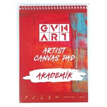 Gvn Art Akademik Canvas Pad Tuval Defter 280 g A5 10 Yaprak - Gvn Art