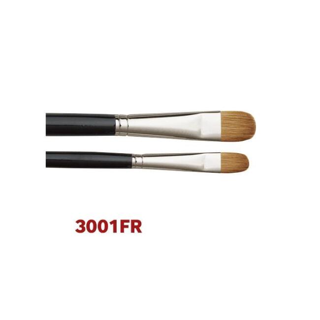 Gvn Art Seri 3001FR Akrilik ve Yağlı Boya Kedi Dili Fırça No:8 - 1