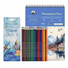Gvn Art Aquarell starter Suluboya kalem seti 24 lü ST10 - Gvn Art