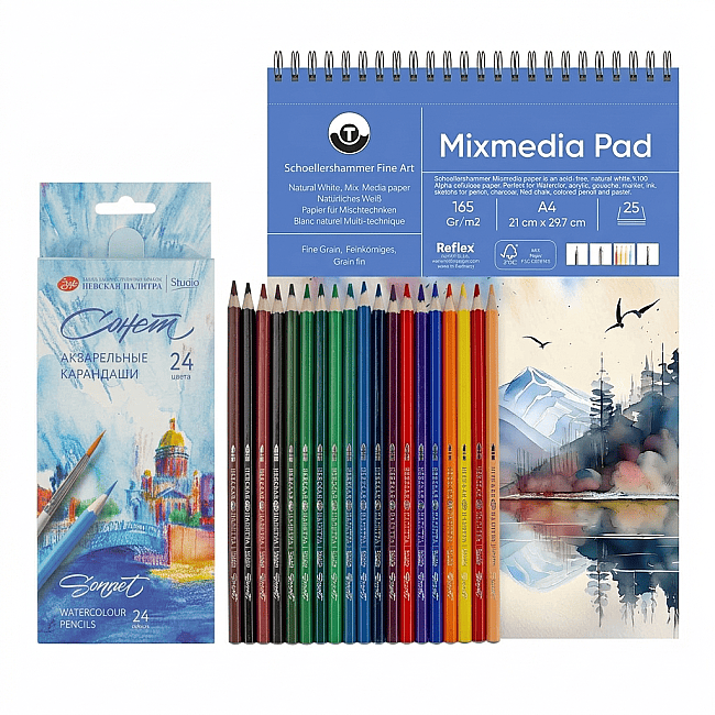 Gvn Art Aquarell starter Suluboya kalem seti 24 lü ST10 - 1