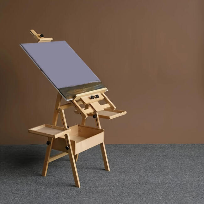 Gvn Art Çift Tepsili Çok Amaçlı Katlanabilir Profesyonel Şövale HPX-X6 - 3