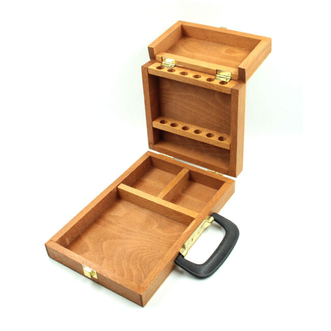 Gvn Art Vernikli Ahşap Fırça Çantası 18x27 cm 16394 - 2