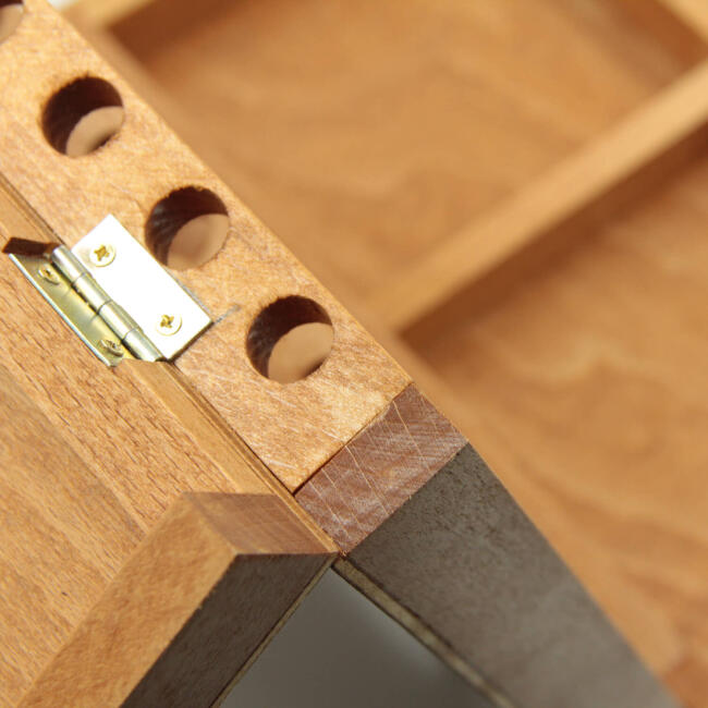 Gvn Art Vernikli Ahşap Fırça Çantası 18x27 cm 16394 - 3