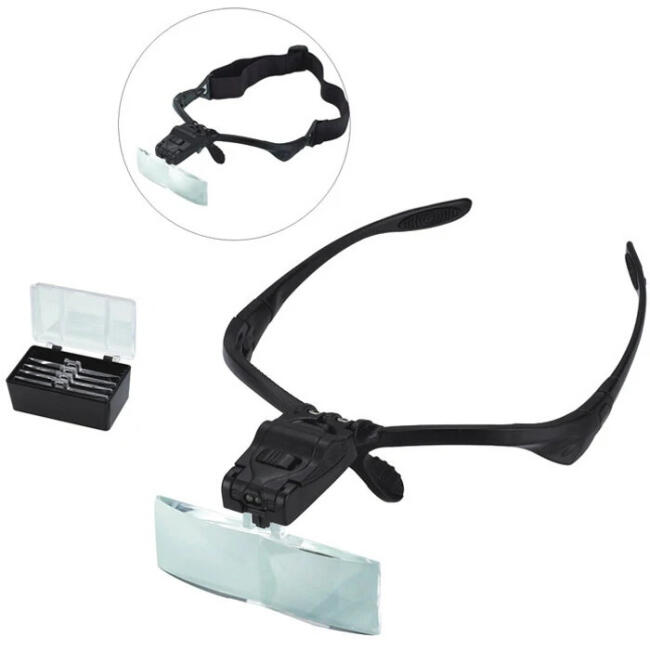 Gvn Art Işıklı Gözlük Büyüteç - 5 Farklı Lens N:9892B - 3
