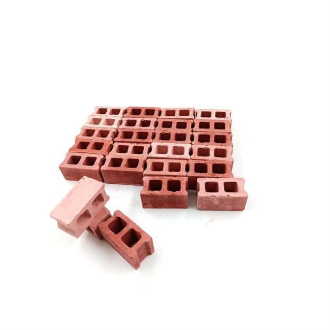 Gvn Art Maket 1:16 Ölçek Kırmızı Briket 25 Adet 15x15x30 mm - 1