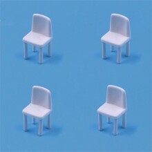 Gvn Art Maket 1:50 Ölçek Plastik Sandalye 4 Adet N:4050 - 1