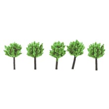 Gvn Art Maket Ağaç 3 cm 5’li Yeşil N:T3015 - 1