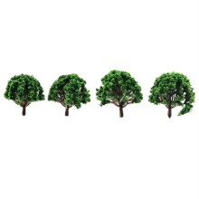 Gvn Art Maket Ağaç 4 cm 4’lü Koyu Yeşil N:T3517P - Gvn Art