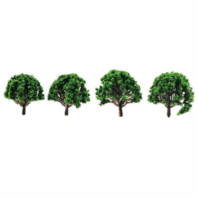 Gvn Art Maket Ağaç 4 cm 4’lü Koyu Yeşil N:T3517P - 1