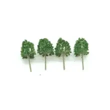 Gvn Art Maket Ağaç 6 cm Yeşil 4'lü AS000102 - 1