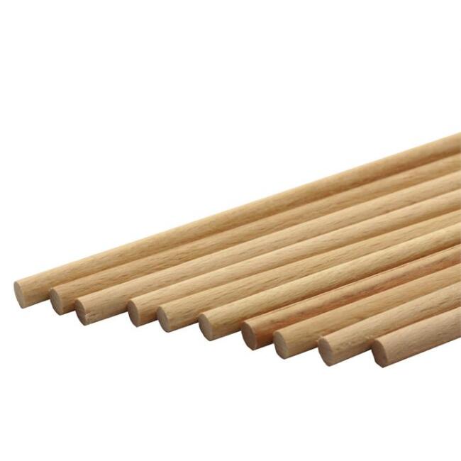 Gvn Art Maket Ahşap Yuvarlak Gürgen Çıta 5 mm 50 cm 10’lu - 1