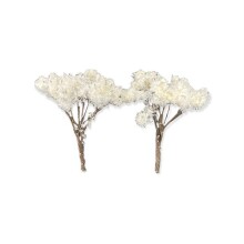Gvn Art Maket Beyaz Yaprak Ağaç 2’li 65 mm - Gvn Art