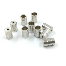 Gvn Art Maket Nikel Kaplama Metal Varil Kova Fıçı ve vb İçin - Boy 8 mm - Çapı 5 mm 5 Adet - Gvn Art