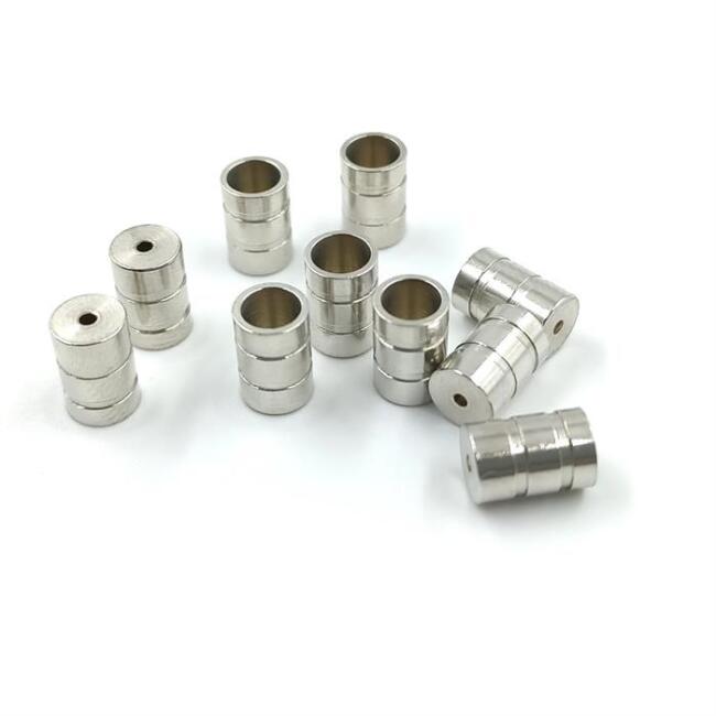 Gvn Art Maket Nikel Kaplama Metal Varil Kova Fıçı ve vb İçin - Boy 8 mm - Çapı 5 mm 5 Adet - 1