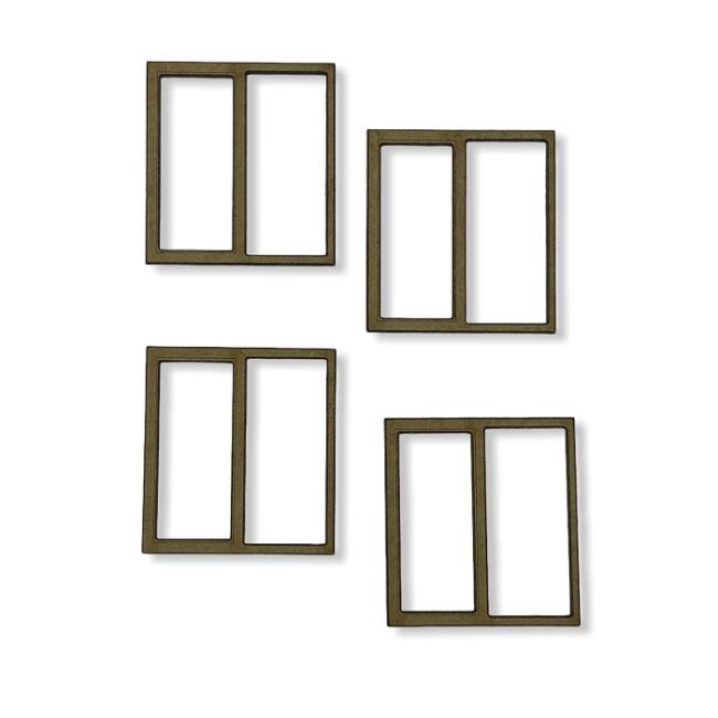 Gvn Art Maket Pencere 1:100 Ölçek 2 çerçeveli 15x15 mm 4 adet N:KP-922 - 1