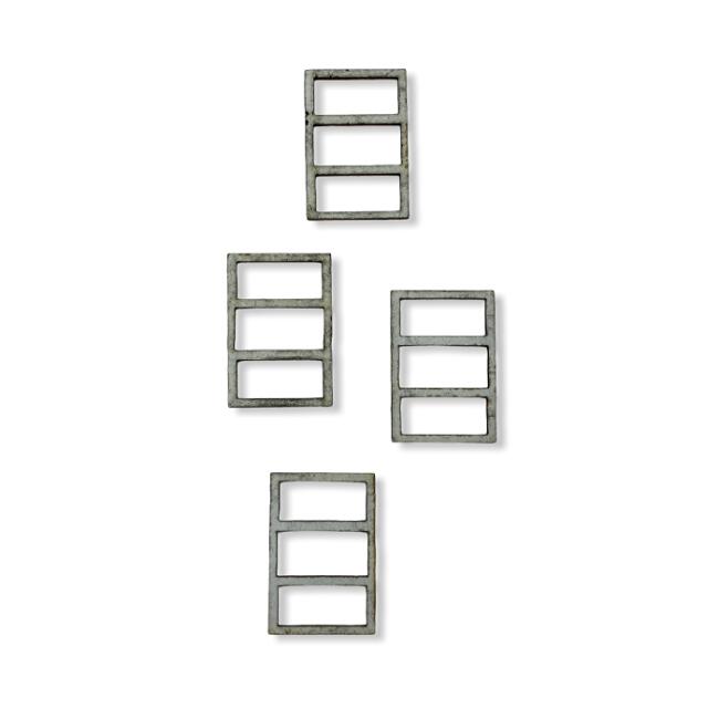 Gvn Art Maket: Pencere 1:100 Ölçek 3 çerçeveli 4 adet N:KP-944 (21x15 mm) - 1