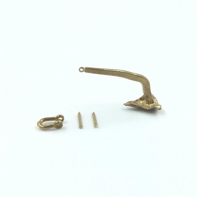 Gvn Art Maket Pirinç Maket Gemi Ultra Çıpa 35 mm N:28İ Çene Boyu 14 mm - 1