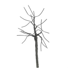 Gvn Art Maket Yapraksız Metal Ağaç 4 cm - 1