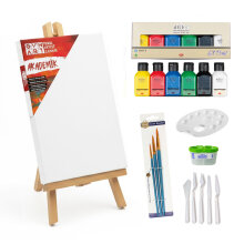 Gvn Art Masaüstü Şövaleli Akrilik Boya Seti 75 ml 7 Parça - Gvn Art