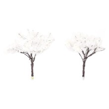 Gvn Art Metal Beyaz Yapraklı Ağaç Maketi 90 mm N:TC008-04 - Gvn Art