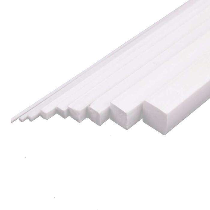 Gvn Art Plastik İçi Dolu Kare Çıta Beyaz 1 mm 50 cm
