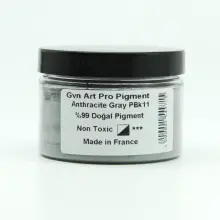 Gvn Art Pro Art Toz Pigment 150ml Anthracite Gray - Gvn Art (1)