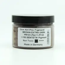 Gvn Art Pro Art Toz Pigment 150ml Brown Oxide Extra Dark - 2