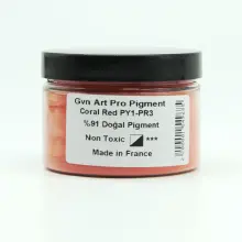 Gvn Art Pro Art Toz Pigment 150ml Coral Red - Gvn Art (1)