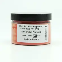 Gvn Art Pro Art Toz Pigment 150 ml Coral Red - Gvn Art (1)