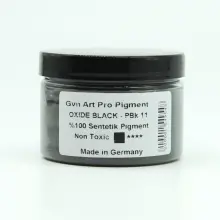 Gvn Art Pro Art Toz Pigment 150ml Oxide Black - Gvn Art (1)