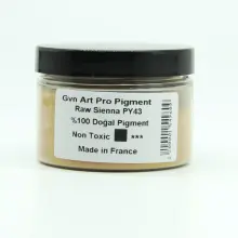 Gvn Art Pro Art Toz Pigment 150ml Raw Sienna - Gvn Art (1)