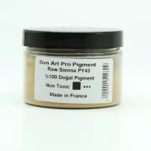 Gvn Art Pro Art Toz Pigment 150 ml Raw Sienna - Gvn Art (1)