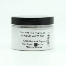 Gvn Art Pro Art Toz Pigment 150 ml Titanium White - Gvn Art (1)