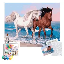 Gvn Art Sayılarla Boyama Tuval 40x50 cm Atlar - 1