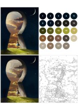 Gvn Art Sayılarla Boyama Tuval 40x50 cm Anahtar Deliği - Gvn Art (1)