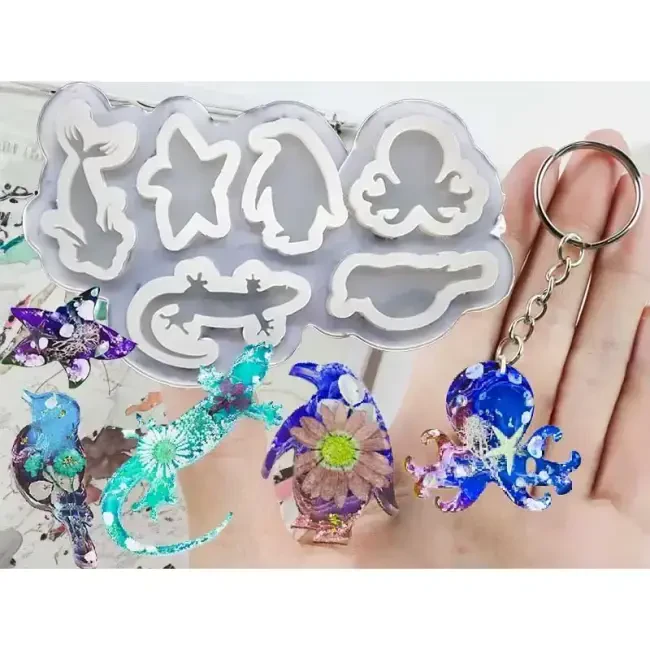 Gvn Art Silikon Kalıp 6'lı Hayvan Figürü EPK.589 - Gvn Art